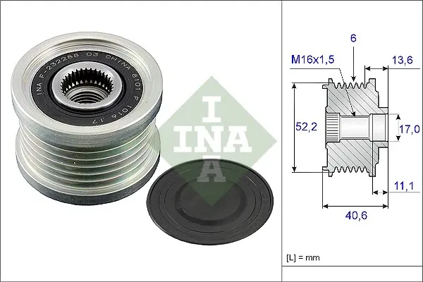 Polea alternador 535004410 INA