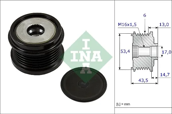 Polea alternador 535023710 INA