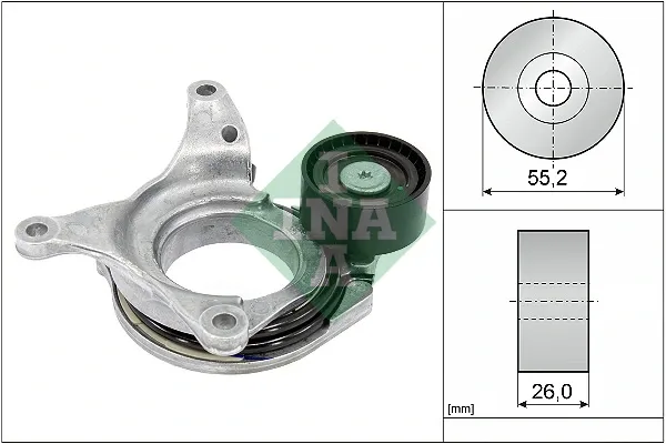 Tensor de correa poli V 534079410 INA
