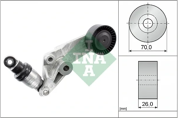 Tensor de correa poli V 534001610 INA