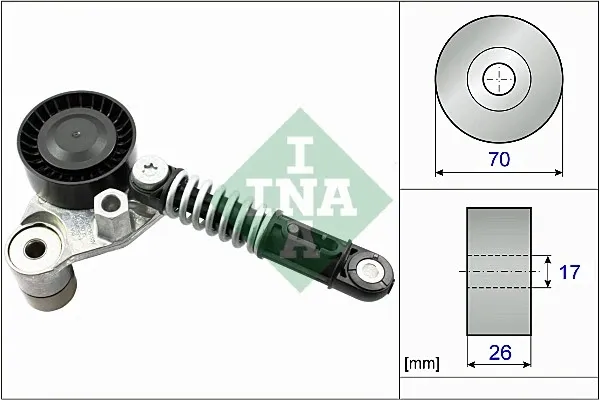 Tensor de correa poli V 534053310 INA