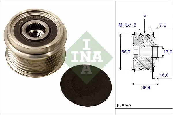 Polea alternador 535006010 INA