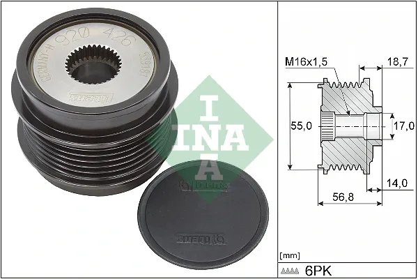 Polea alternador 535034110 INA