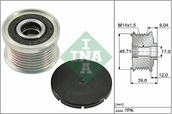 Polea alternador 535027510 INA