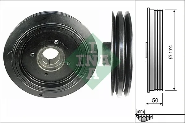 Polea de cigüeñal 544010710 INA