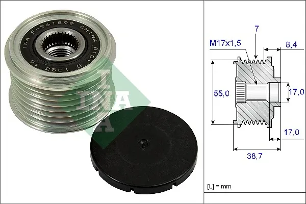 Polea alternador 535023910 INA