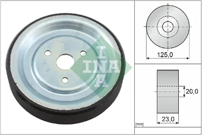 Polea de la bomba de agua INA 532091210