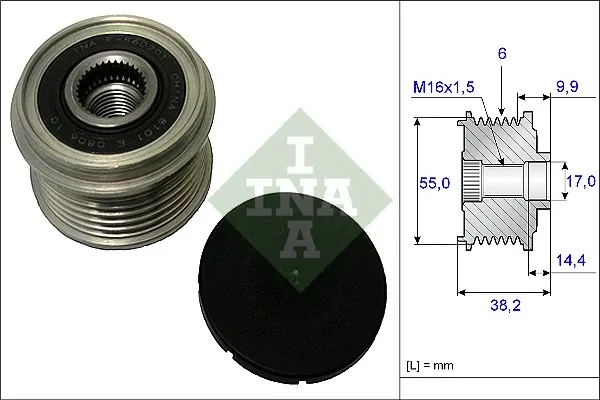 Polea alternador 535021610 INA