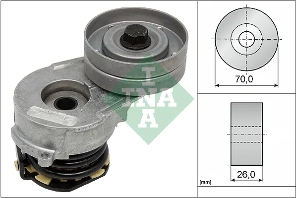 Tensor de correa poli V 534032110 INA