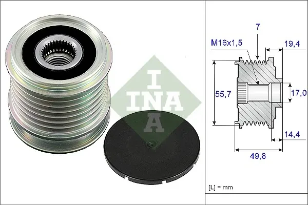 Polea alternador 535016510 INA