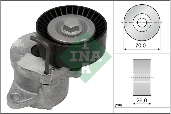 Tensor de correa poli V 534043910 INA