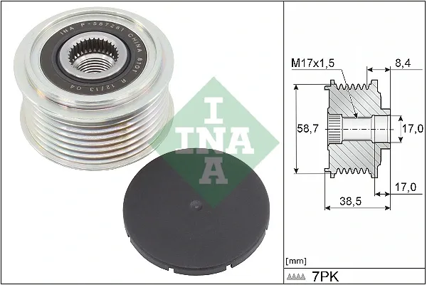 Polea alternador 535031810 INA