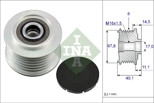 Polea alternador 535005210 INA