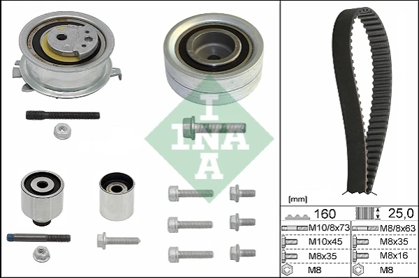 530 0550 10 INA kit correa de distribución