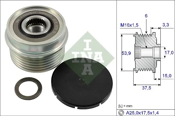 Polea alternador 535022310 INA