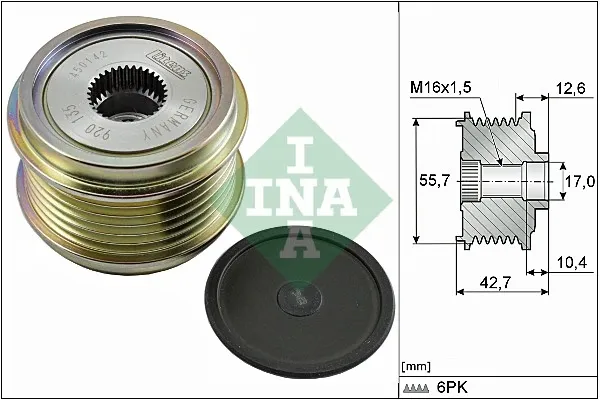Polea alternador 535027610 INA