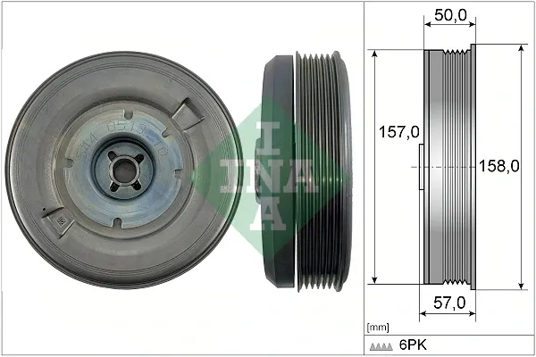 Polea de cigüeñal 544051310 INA