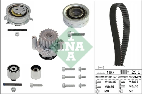 530 0550 32 INA kit correa de distribución