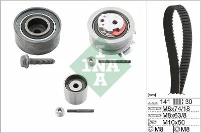 Kit de correa de distribución INA 530040510