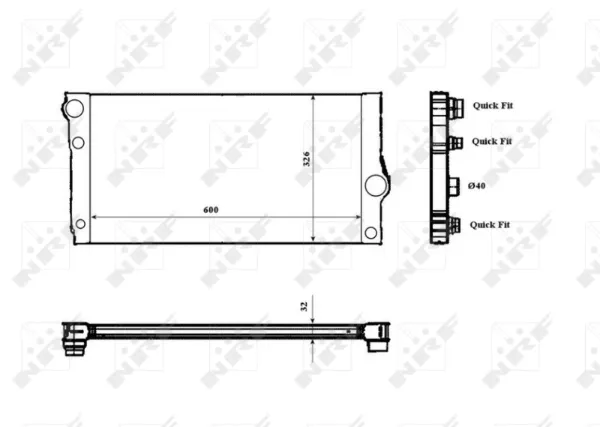 Radiador 701271 VALEO