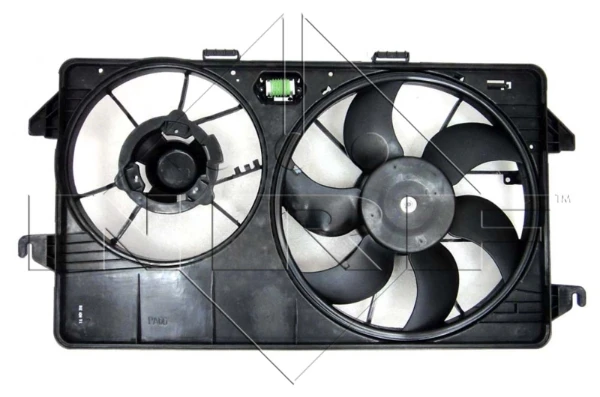 Difusor de radiador, ventilador de refrigeración, condensador del aire acondicionado, completo con motor y rodete Ford Connect (TC7)