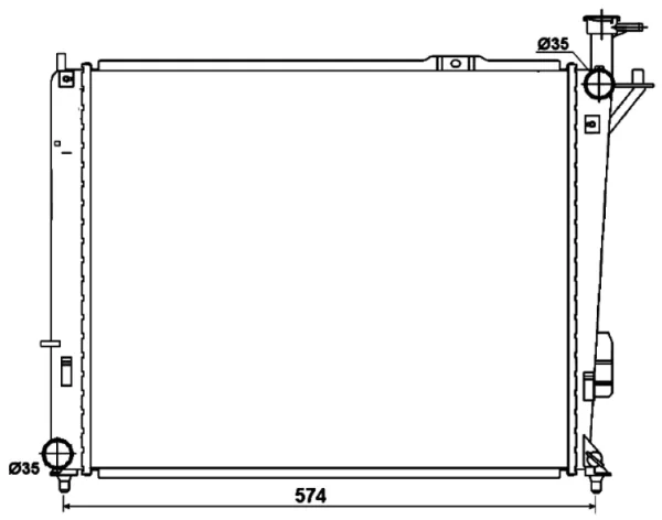 Radiador 53174 NRF