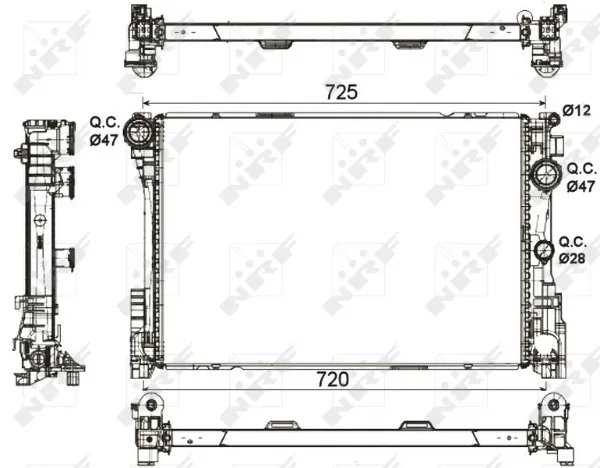 Radiador 53113 NRF