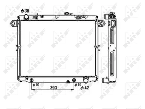 Radiador 53706 NRF
