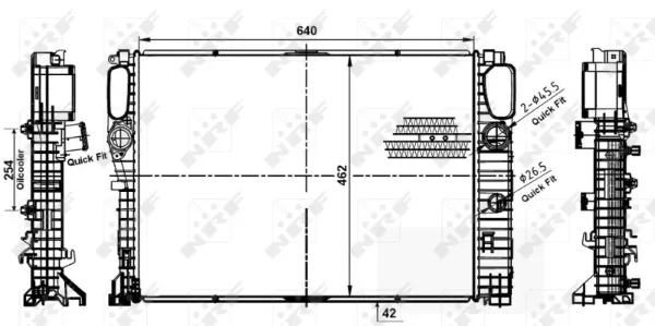 Radiador 53979 NRF