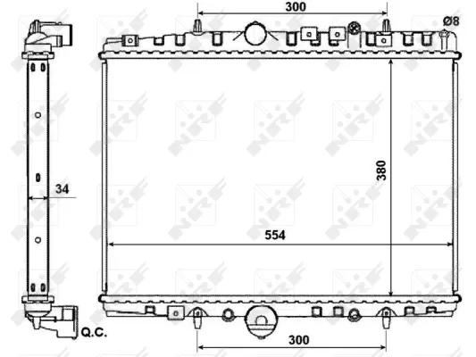 Radiador 53787 NRF
