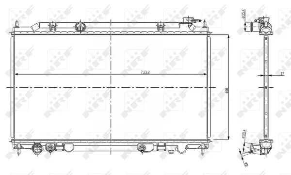 Radiador 56080 NRF
