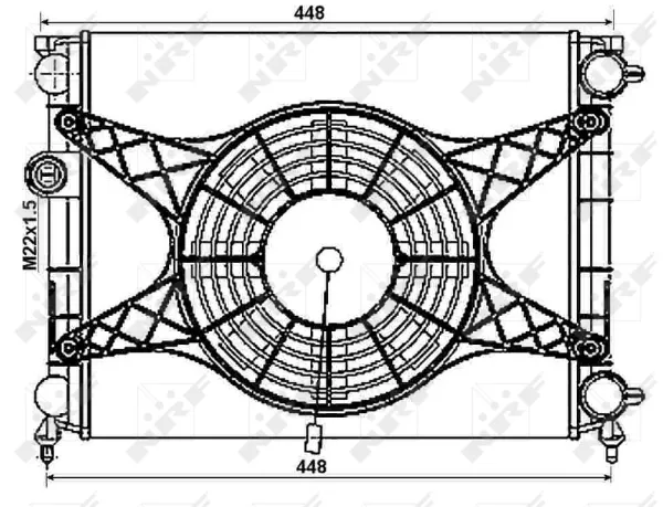 Radiador 53999 NRF