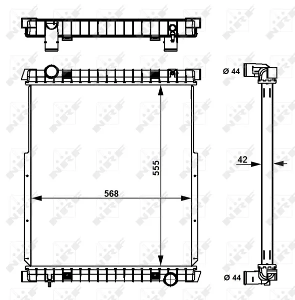 Radiador 58377 NRF