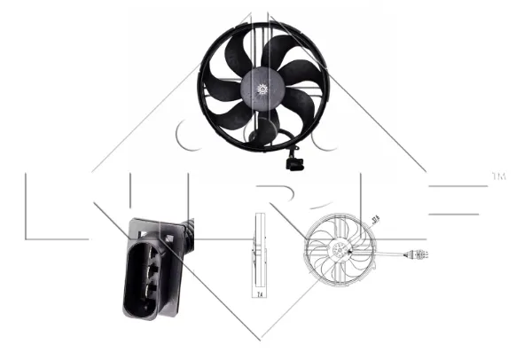 Ventilador del motor 47409 NRF