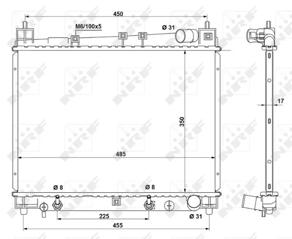 Radiador 53212 NRF