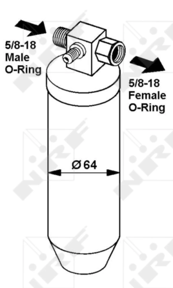 Receptor-secador del aire acondicionado Peugeot 205 1 (741A, C)