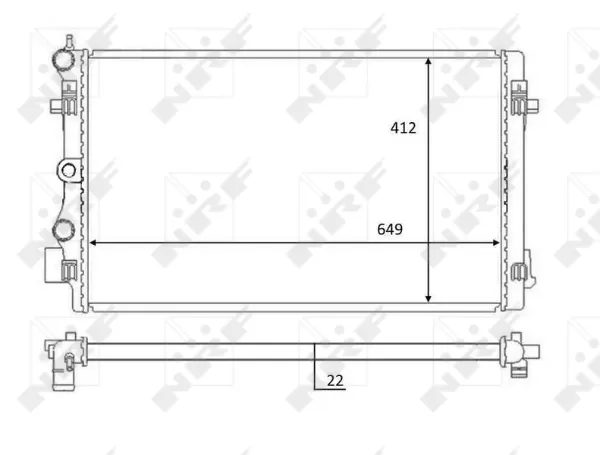 Radiador 59056 NRF