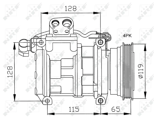 Compresor de aire acondicionado Land Rover Range Rover 2 (LP, P38A)