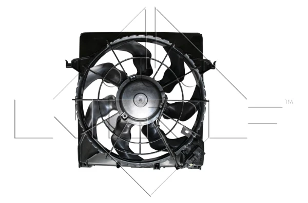 Difusor de radiador, ventilador de refrigeración, condensador del aire acondicionado, completo con motor y rodete Hyundai Elantra 4 (HD)