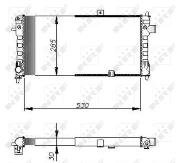 Radiador 58675 NRF