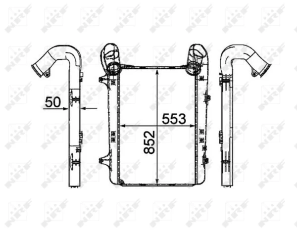 Radiador de aire de admisión DAF 105 