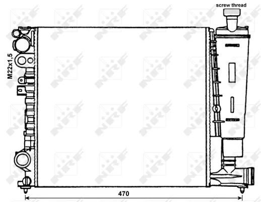 Radiador 58959 NRF