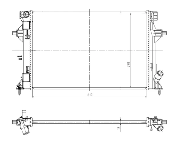 Radiador de água Hyundai I30 PD