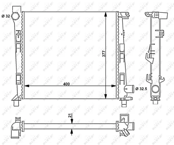 Radiador 54717 NRF