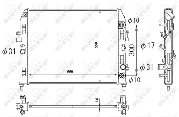 Radiador 53851 NRF