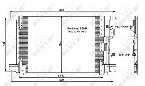 Condensador aire acondicionado Mercedes Benz Truck TRUCK ACTROS 