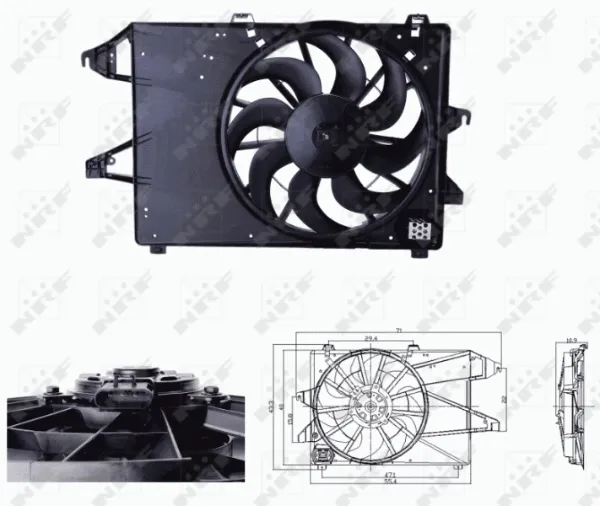 Ventilador de radiador 47679 NRF