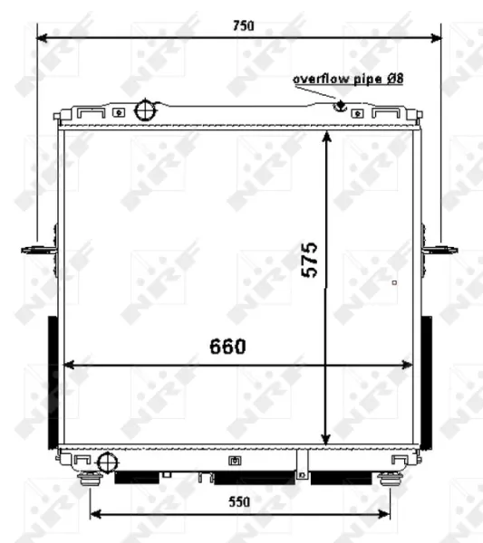 Radiador 53367 NRF