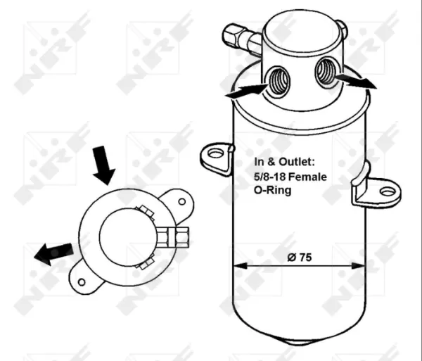 Filtro deshidratador 33165 NRF