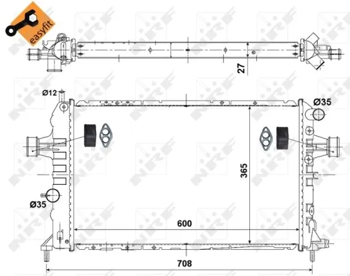 Radiador 58344 NRF